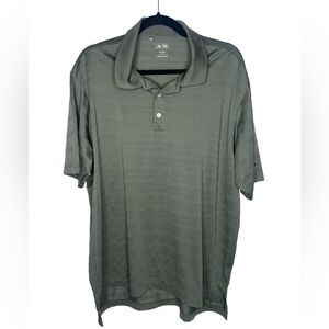 Men's Adidas Golf Polo Gray/Tan Size L